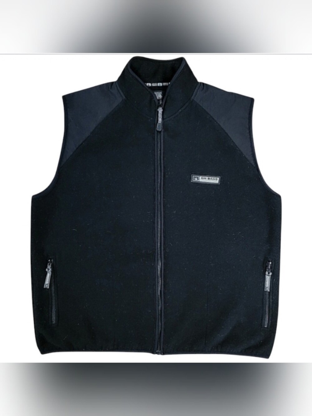 G.H. Bass & Co. Zip Fleece Vest Sz L